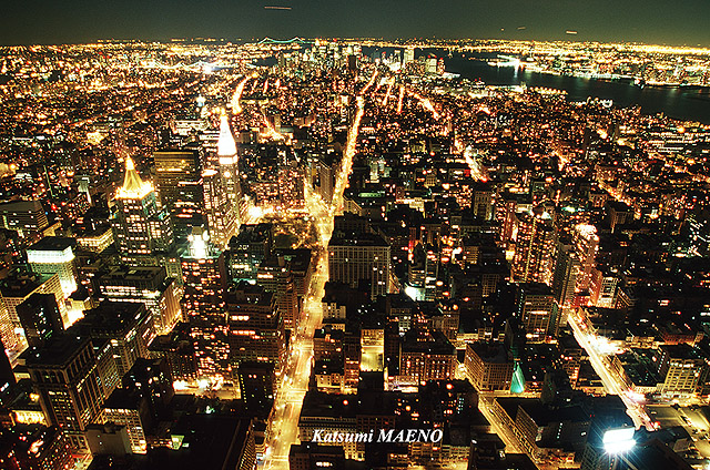 厳戒態勢の中 夢をかなえたニューヨーク摩天楼からの夜景の輝き まえのかつみオフィシャルサイト
